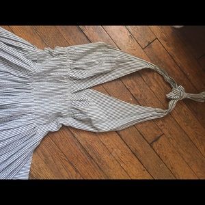 Anthropologie seersucker halter